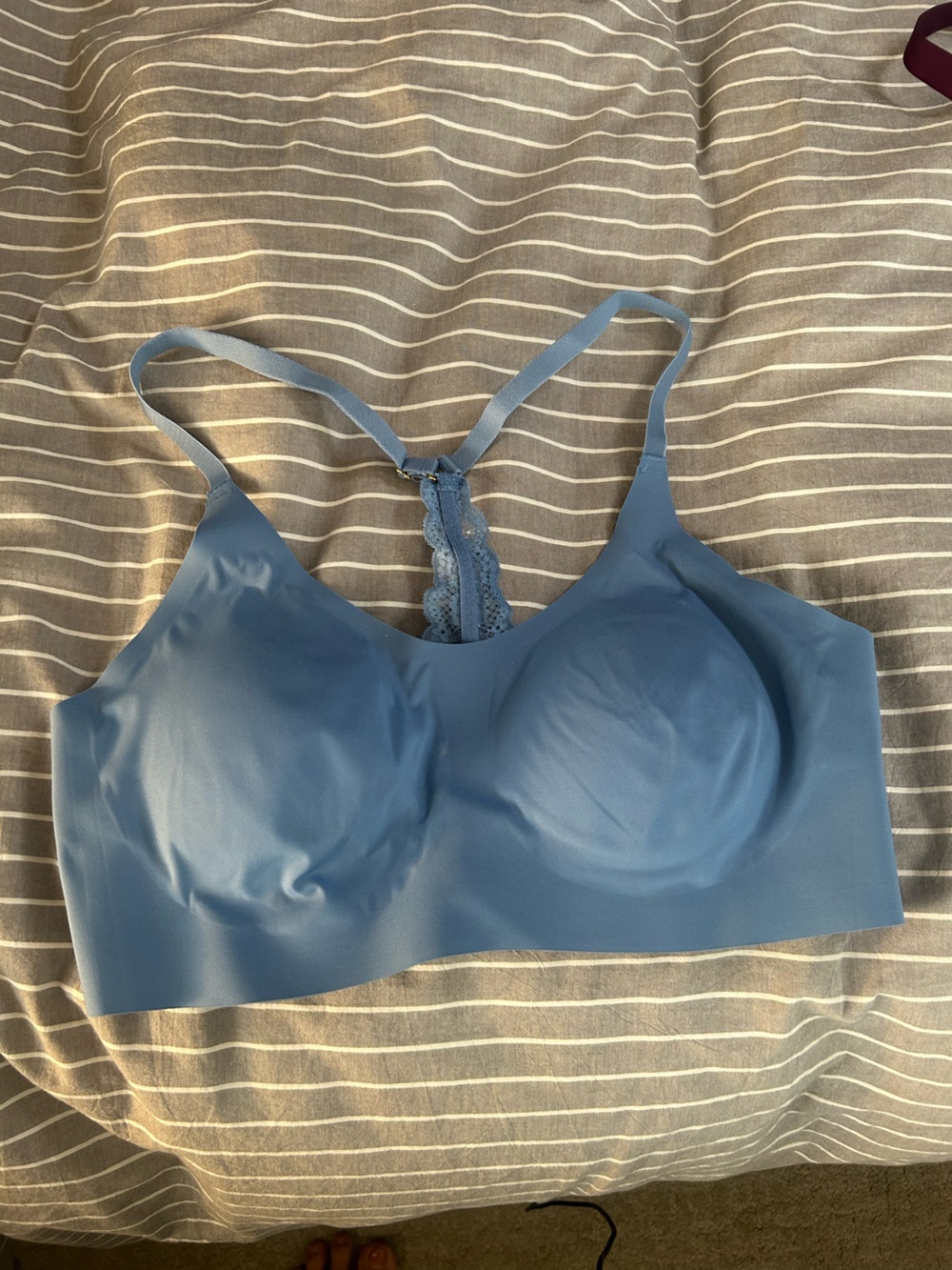 Knix Knixy Lace Racerback bralette, in the color Daylight - Picture 1 of 8